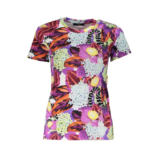 Cavalli Class Purple Cotton Women T-Shirt Cavalli Class