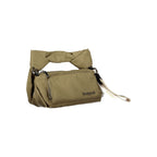 Desigual Verde polyester women's handbag with colorful patterns, top handle, and zipper closure.
