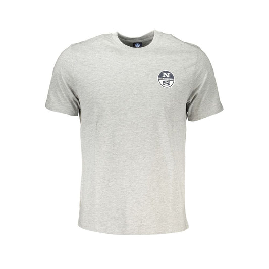 North Sails Brown Cotton Men T-Shirt North Sails