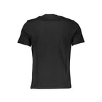 Black North Sails cotton men's T-shirt with a classic crew neckline and subtle branding on the chest.