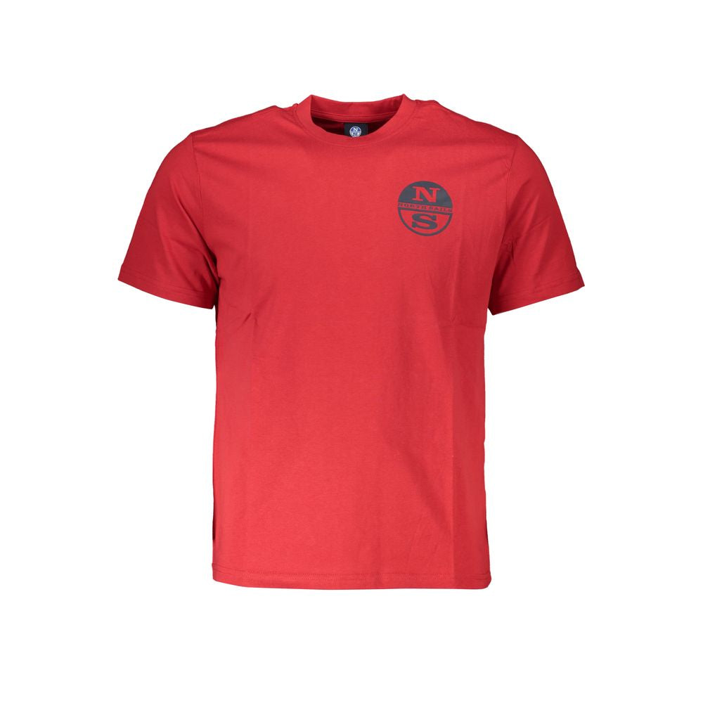 North Sails Rosso Cotton Men T-Shirt North Sails