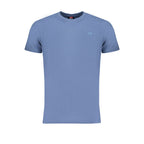 Norway 1963 men's blue cotton T-shirt with a classic fit and short sleeves, featuring a simple, stylish design.