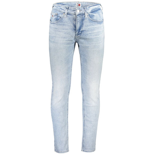 Tommy Hilfiger Light Blue Cotton Men Jeans Tommy Hilfiger