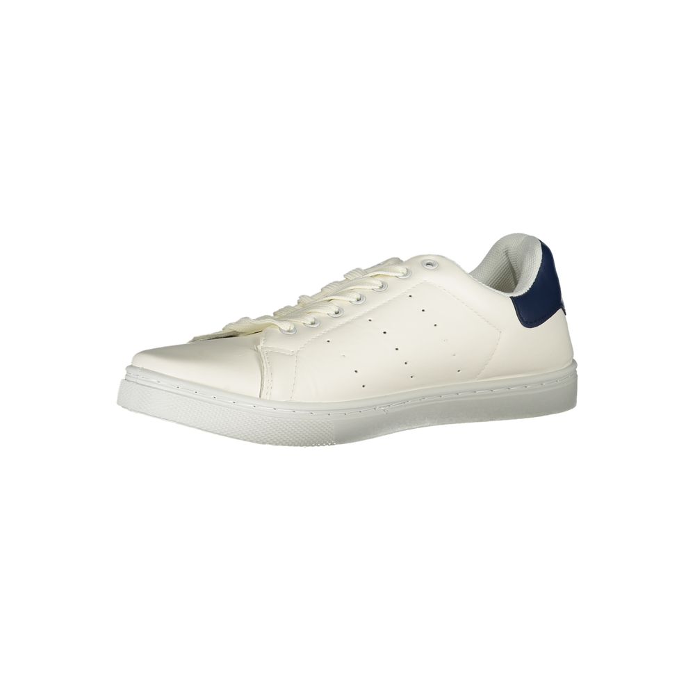 Norway 1963 Bianco polyurethane men's sneaker showing white casual sneaker with laces and smooth finish.