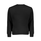 Black cotton men's sweatshirt by North Sails, featuring a casual fit and classic crew neckline.