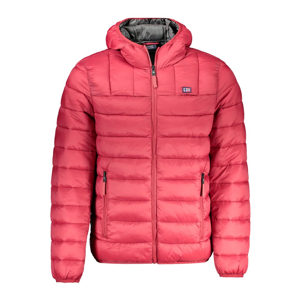 Norway 1963 Rosso Poliammide men's jacket in red, featuring a stylish design and durable fabric for outdoor wear.