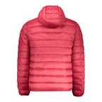 Norway 1963 Rosso Poliammide men's jacket displayed in red fabric with zipper and collar, stylish outdoor outerwear.
