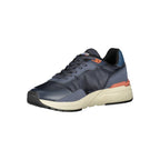 Blue polyurethane men's sneaker by Blauer featuring a sleek design and comfortable athletic style.