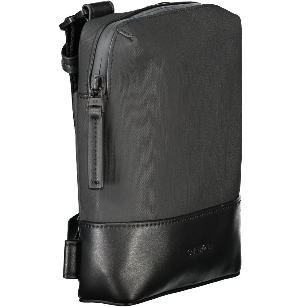 Calvin Klein Black Polyester Men Shoulder Bag Calvin Klein