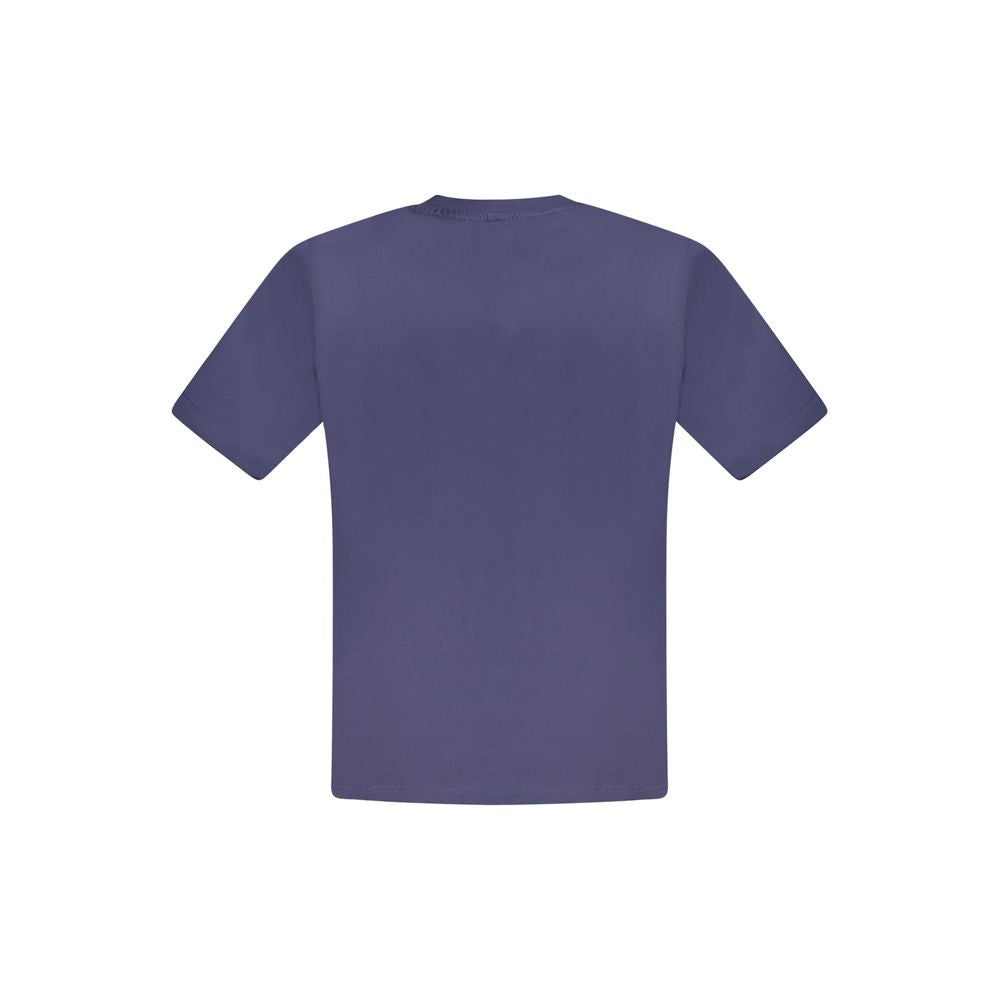 Blue cotton men's T-shirt by North Sails, featuring a classic crew neck and logo detail on the chest.