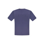 Blue cotton men's T-shirt by North Sails, featuring a classic crew neck and logo detail on the chest.