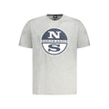 North Sails Grigio cotton men's T-shirt, casual short-sleeve shirt with crew neckline, styled on a flat lay.
