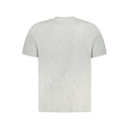 North Sails Grigio cotton men's T-shirt with crew neck and short sleeves, casual style and soft fabric.