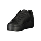 Tommy Hilfiger Black Polyurethane Women's Sneaker - Eljoys Fashion 
