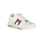 Tommy Hilfiger Bianco polyurethane women’s sneaker with white design and casual sporty style.