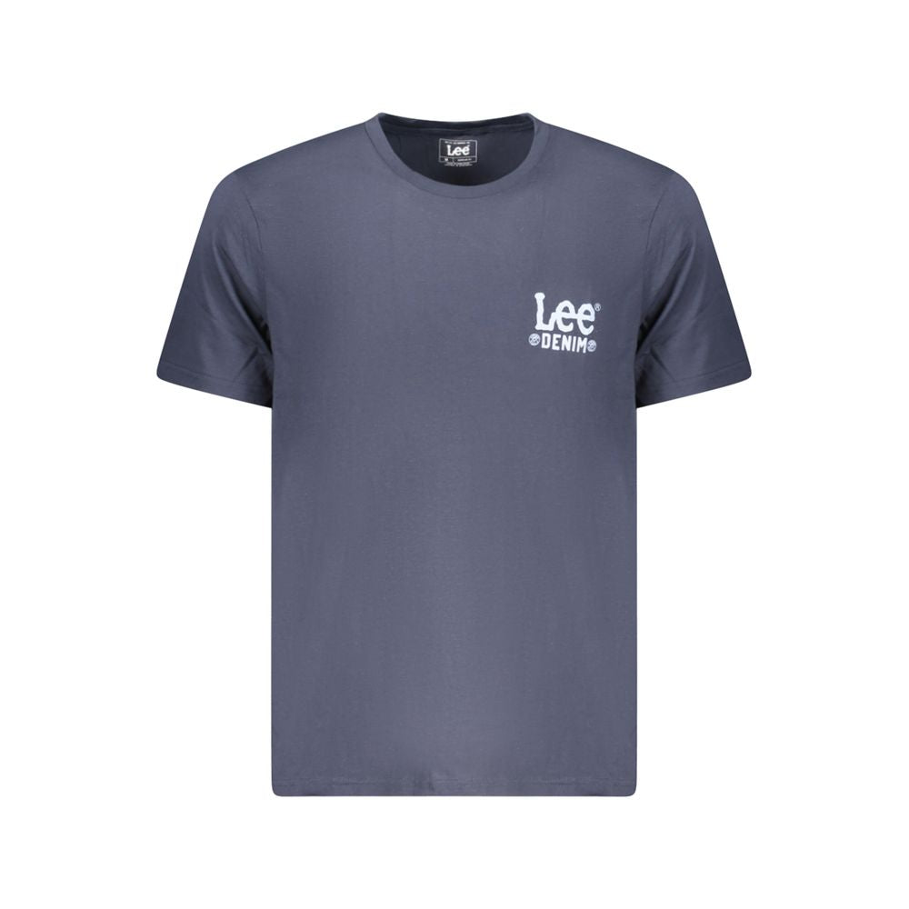Lee Blue Cotton Men T-Shirt Lee
