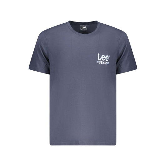 Lee Blue Cotton Men T-Shirt Lee