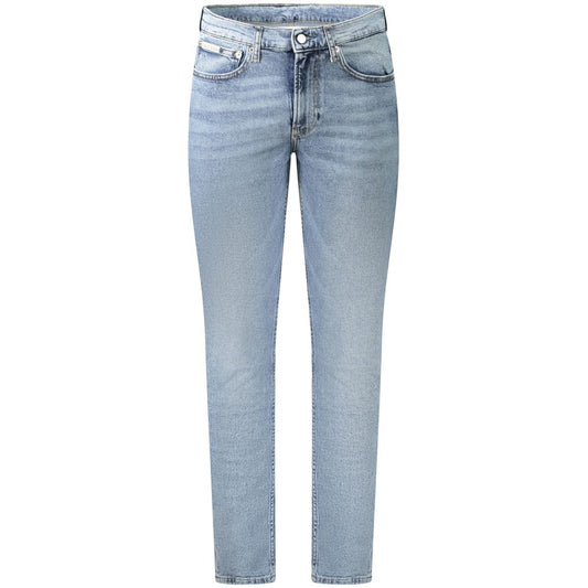 Calvin Klein Light Blue Cotton Men Jeans Calvin Klein