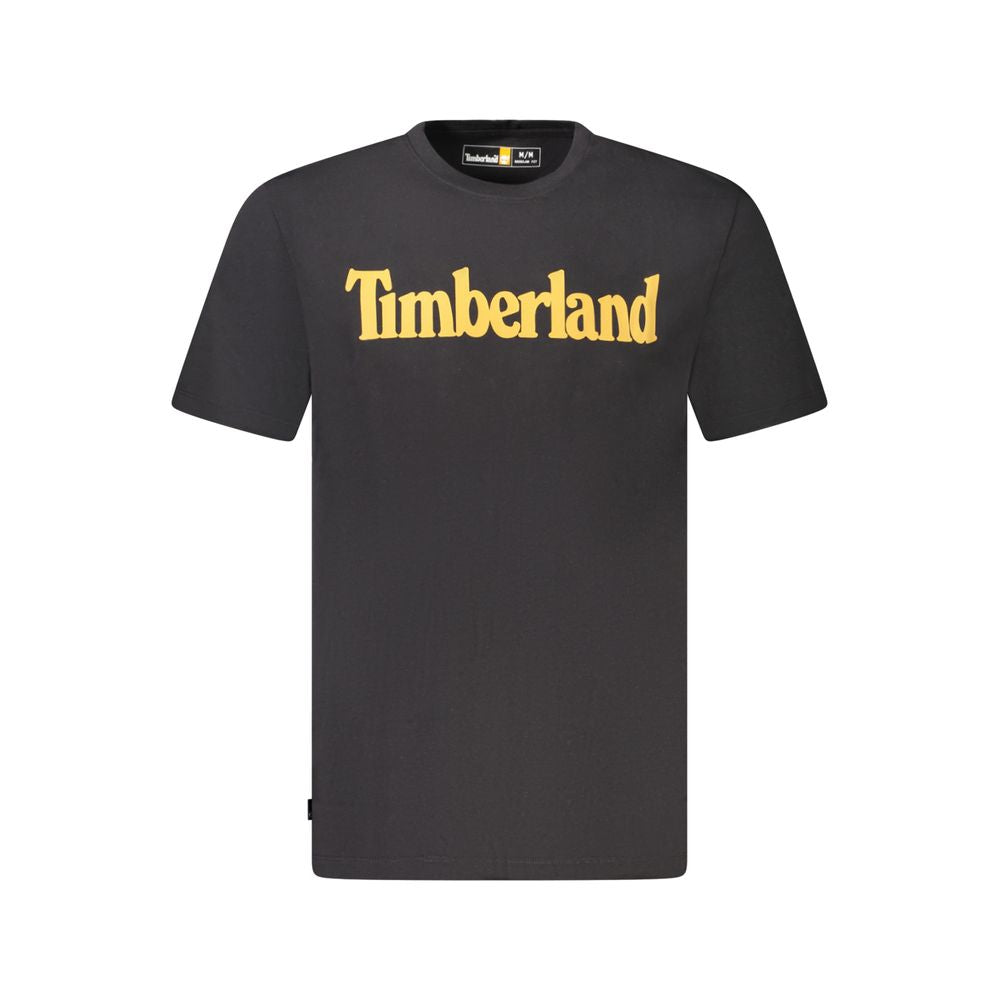 Timberland Black Cotton T-Shirt Timberland
