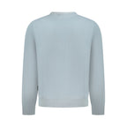Napapijri Grigio cotton men's sweatshirt with crew neck and long sleeves, casual and comfortable clothing for everyday wear.