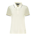 White North Sails women's modal polo shirt with classic collar and short sleeves, displayed on a hanger.
