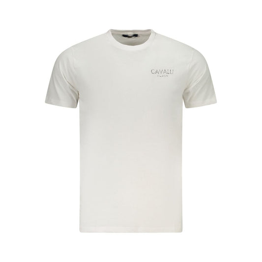 Cavalli Class White Cotton Men's T-Shirt Cavalli Class