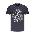 Cavalli Class Blue Cotton Men T-Shirt