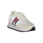 Tommy Hilfiger Bianco leather men's sneaker with white design and casual style, featuring brand logo on the side.