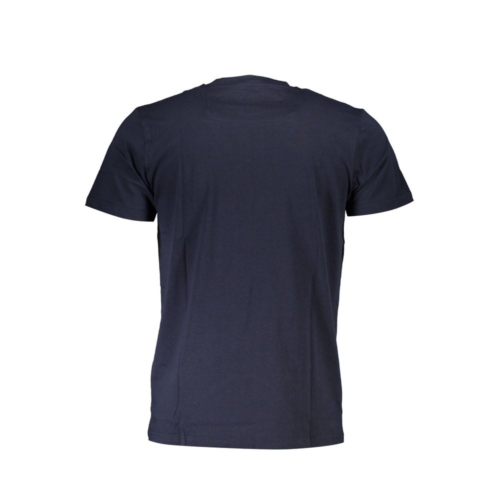 Cavalli Class Blue Cotton Men T-Shirt Cavalli Class