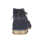 U.S. POLO ASSN. men's blue leather boots with sturdy soles and stylish design, perfect for casual and semi-formal wear.