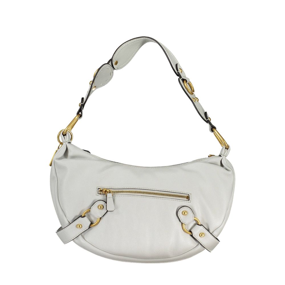 Guess Jeans gray polyurethane shoulder bag with sleek design and silver-tone hardware, ideal for casual or chic outfits.