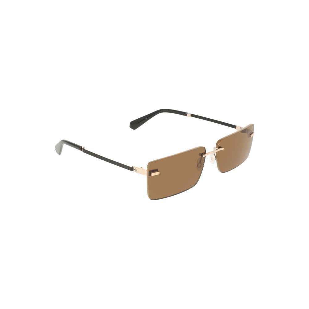 Calvin Klein Beige Metal Women Sunglass Calvin Klein