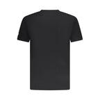 Black cotton men's T-shirt by Armata Di Mare, featuring a classic fit and simple crew neckline.