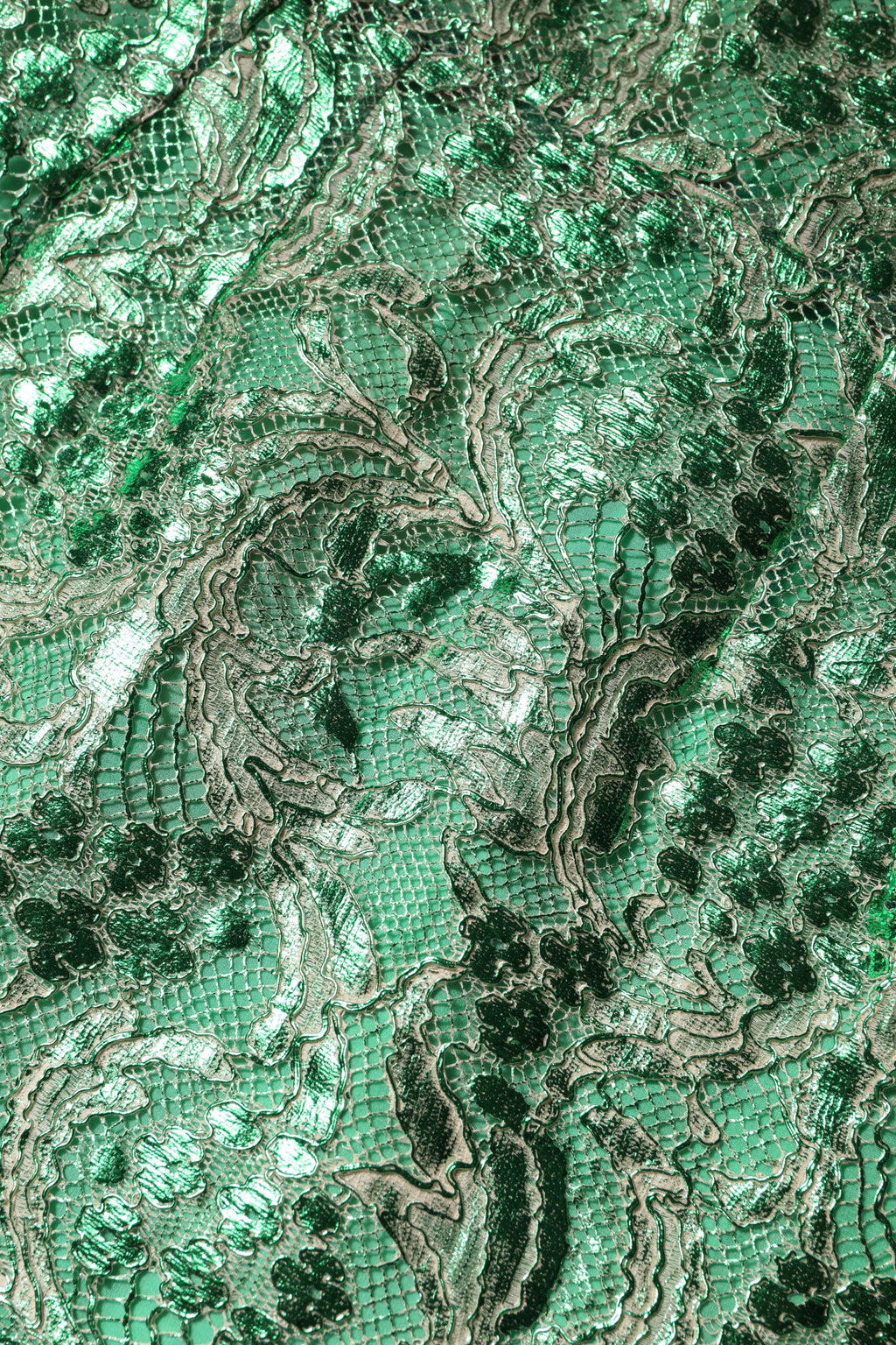 Dolce & Gabbana Green Cotton Floral Lace Sheath Midi Dress - Eljoys Fashion 