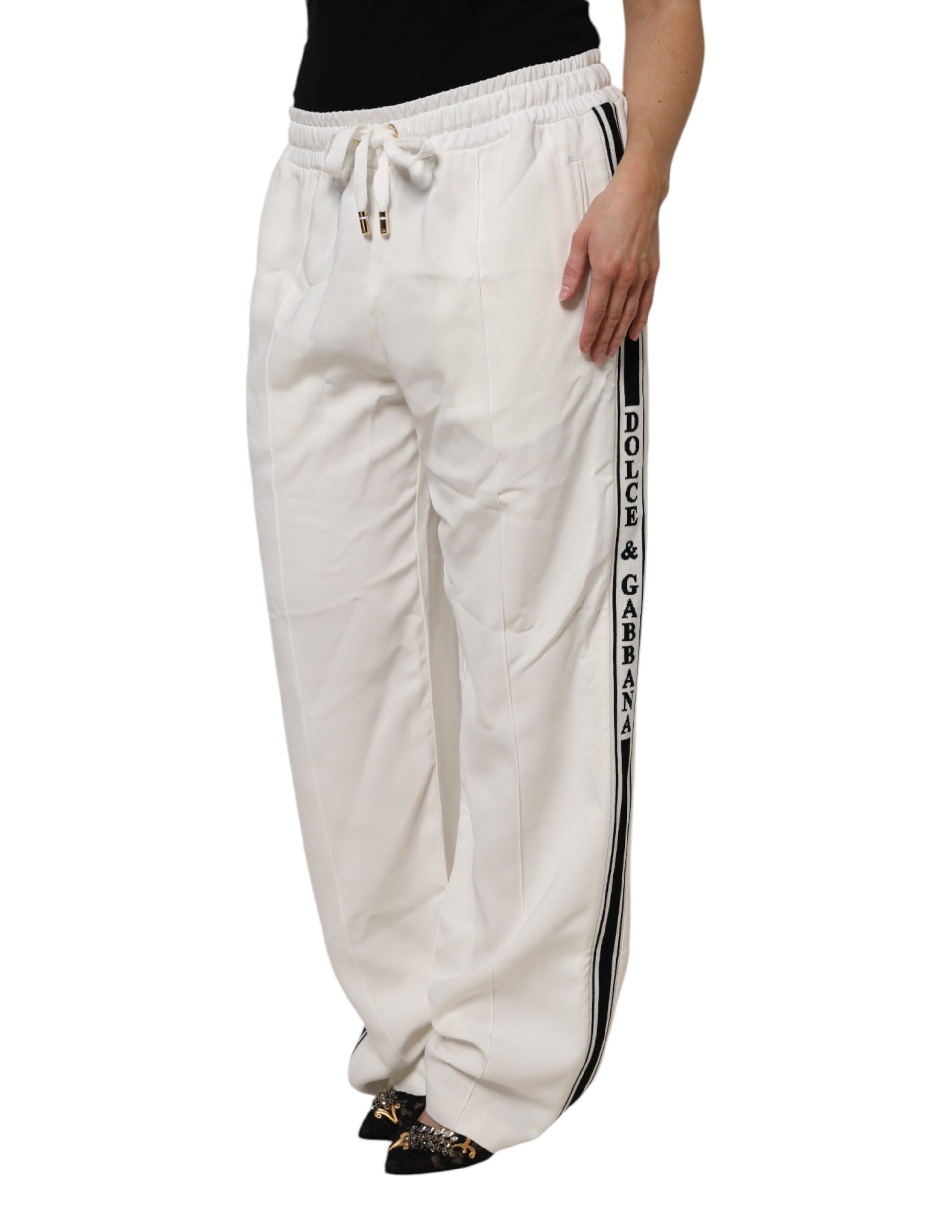Dolce & Gabbana White Jogger Sweatpants Pants Dolce & Gabbana