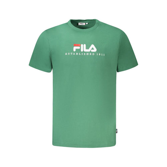 Fila Green Cotton T-Shirt Fila