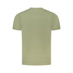 Cavalli Class Verde cotton men's T-shirt featuring a classic fit and short sleeves, displayed on a plain background.