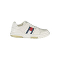 Tommy Hilfiger Bianco Poliuretano men's sneaker with white design and logo details, casual athletic footwear for everyday wear.