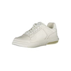 Tommy Hilfiger Bianco Poliuretano men's sneaker with white design and casual style, featuring Tommy Hilfiger branding.