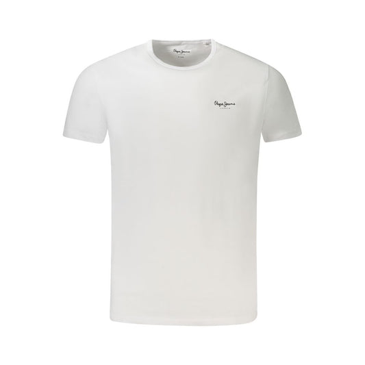 Pepe Jeans White Cotton Men T-Shirt Pepe Jeans