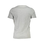 Harmont & Blaine brown cotton men's T-shirt with crew neck and short sleeves, casual style, front view.