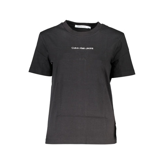 Calvin Klein Black Cotton Women T-Shirt Calvin Klein