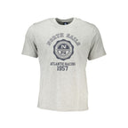 North Sails Grigio cotton men's T-shirt displayed flat, showing its soft fabric and classic crew neck design.