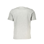 North Sails Grigio Cotton Men's T-Shirt displayed flat, showing its soft grey fabric and classic crew neck design.