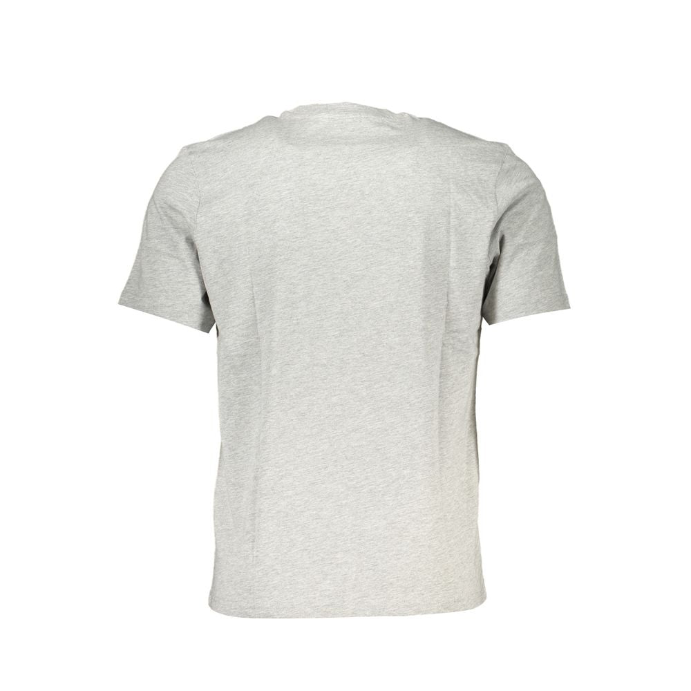 North Sails Grigio Cotton Men's T-Shirt displayed flat, showing its soft grey fabric and classic crew neck design.