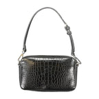 Calvin Klein Nero poliuretano donna borsa with sleek design, featuring a top handle and minimalist style.