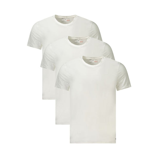 Calvin Klein White Cotton Men T-Shirt Calvin Klein
