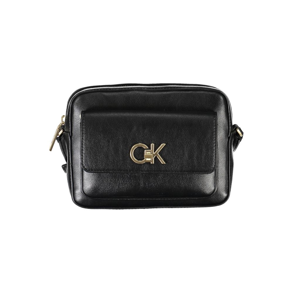 Calvin Klein Black Recycled Polyester Women Handbag Calvin Klein
