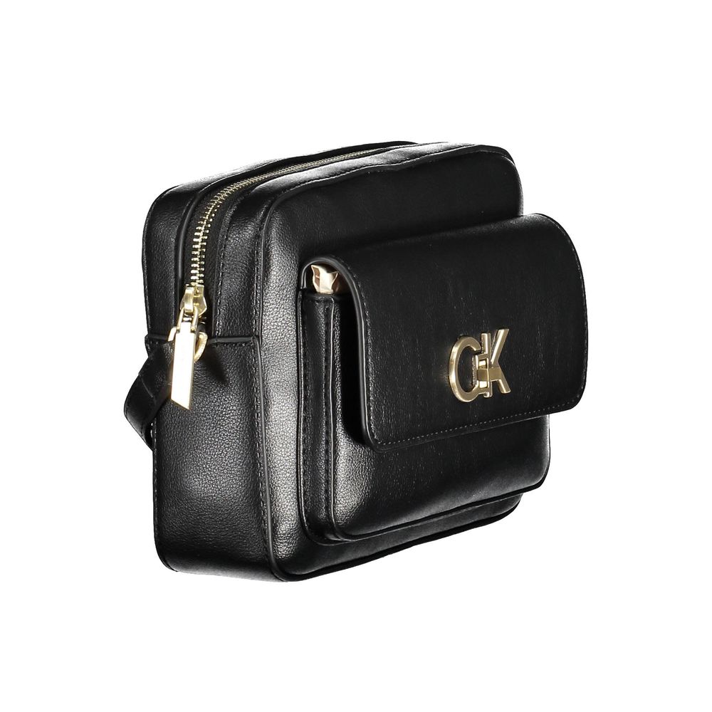 Calvin Klein Black Recycled Polyester Women Handbag Calvin Klein