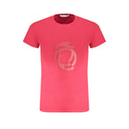 Trussardi Rosso cotton men's T-shirt featuring a classic fit and subtle logo detail on the chest.